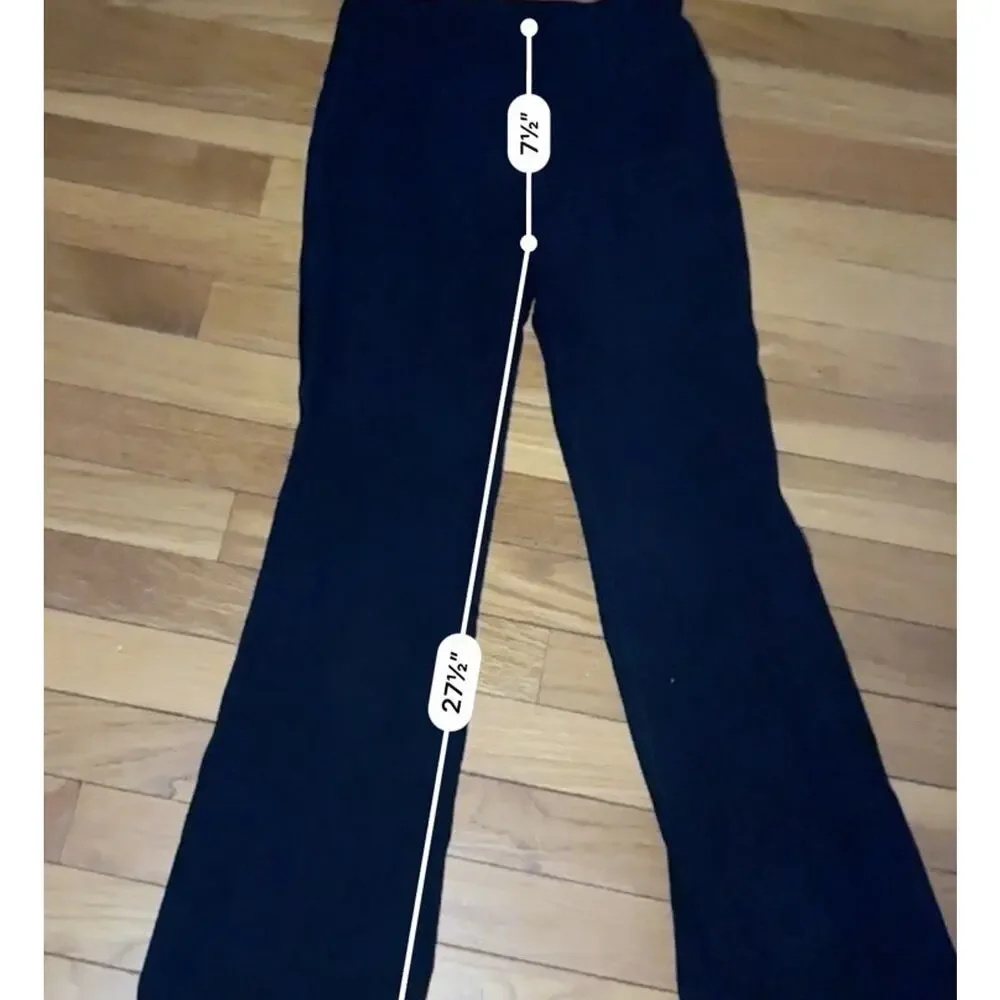 Athleta Girl Chit Chat Flare Pants Girls XL 14 Black High Rise Yoga Leggings